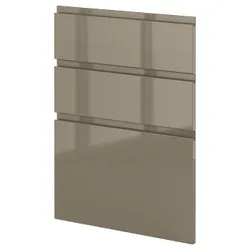 IKEA METOD(095.770.78) 3 фронта для посудомоечной машины, Voxtorp темный блеск