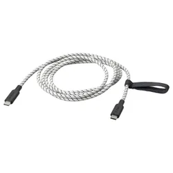 IKEA RUNDHULT(205.811.06) USB-C і USB-C, чорно-білий