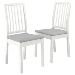 IKEA EKEDALEN(293.998.29) стілець, білий / Orrsta світло-сірий