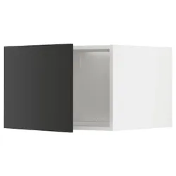 IKEA METOD(594.978.52) холодильник / морозильная камера сверху, белый/Nickebo матовый антрацит