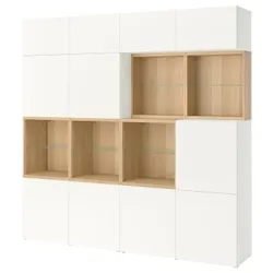 IKEA BESTÅ(696.120.88) поєднання з дверима, дуб білий морений/лаппвікен білий