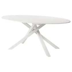 IKEA MARIEDAMM(405.563.18) стіл, білий/імітація каменю білий