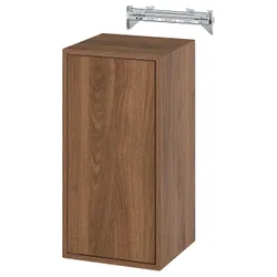 IKEA EKET(395.903.80) Настінна шафа з 1 полицею/дверима, горіх