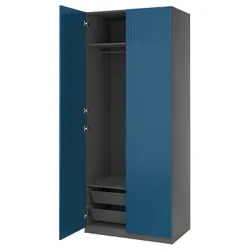 IKEA PAX / FYRUDDEN(795.815.95) Комбинация гардероба, темно -серый/синий