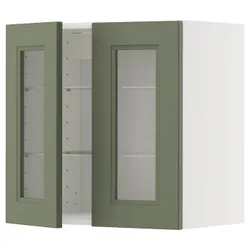 IKEA METOD(795.172.03) Sza Wiello/2 Gree Drz, Biały/Axstad Greya -green