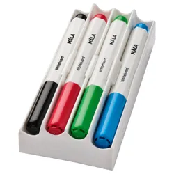 IKEA MÅLA (504.565.92) ручки для дошки, ручка / губка, різні кольори