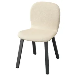 IKEA SKÅLSTA(296.087.38) стул, Knäbäck бежевый/из профилированного металла/черного серого