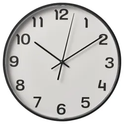 IKEA PLUTTIS(105.408.47) годинник, низька напруга/чорний