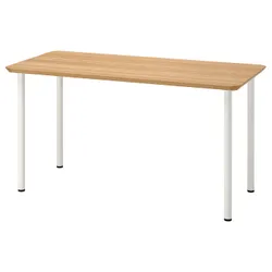 IKEA ANFALLARE / ADILS(094.176.93) стол письменный, бамбук/белый