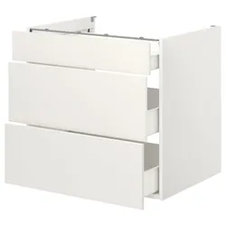 IKEA ENHET(093.209.26) нижня шафа / 3 ящики, білий