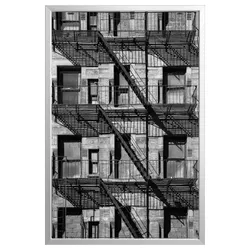 IKEA BJÖRKSTA(695.089.49) картина с рамкой, балконы/серебро