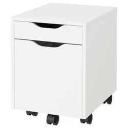 IKEA ALEX(595.826.66) комод на колесах, белый/черный