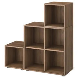 IKEA EKET(095.688.42) Поєднання шаф з ногами, горіх