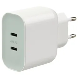 IKEA SJÖSS(805.800.38) зарядний пристрій 2 порти USB 45 Вт, з функцією швидкого заряджання