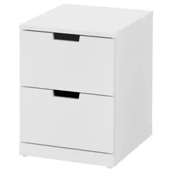 IKEA NORDLI(092.398.27) комод, 2 ящика, белый