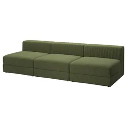 IKEA JÄTTEBO(394.850.96) 4,5-местный модульный диван, Самсала темно-желто-зеленая