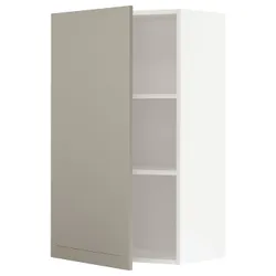IKEA METOD(294.652.68) навесной шкаф с полками, белый / Стенсунд бежевый