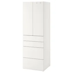 IKEA SMÅSTAD / PLATSA(994.263.63) гардероб, белый белый / с 4 ящиками