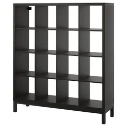 IKEA KALLAX(794.427.12) полиця з опорною рамою, чорно-коричневий/чорний