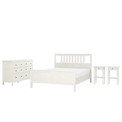 IKEA HEMNES(194.951.43) Комплект меблів для спальні 4 шт, біла пляма
