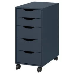 IKEA ALEX(195.826.73) комод на колесах, черный -блюд