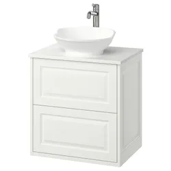 IKEA TÄNNFORSEN / VÄSTERSJÖN(395.682.75) Шафи для вимивання ящиками/миттям/акумулятором, білий/білий імітація мармуру