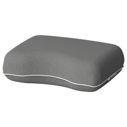 IKEA DVÄRGTULPAN Подушка для подорожей, темно-сірий / ергономічний меланж (404.761.85)