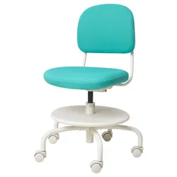 IKEA VIMUND(005.319.66) детское офисное кресло, бирюзовый