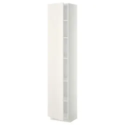 IKEA METOD(994.550.39) высокий шкаф/полки, белый/Веддинге белый