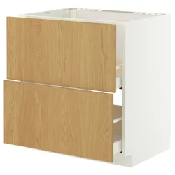 IKEA METOD / MAXIMERA(696.010.61) SZ ZL+2FR/2SZU, белый/синарп вокруг дуба