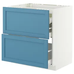 IKEA METOD / MAXIMERA(896.009.42) Sza st pl/2fr/3szu, Biały/Lerhyttan Blue