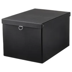 IKEA NIMM (005.200.53) контейнер з кришкою, чорний