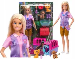 Набор кукол Барби «Спасение животных» с обезьянкой и тигром HRG50