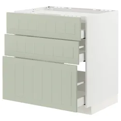 IKEA METOD / MAXIMERA(494.874.72) Шах ст пт/3фр/3ш, белый/Стенсунд светло-зеленый