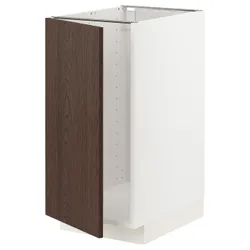 IKEA METOD (894.577.22) кабінет stj. для раковини / сорт. відходи, білий / Сінарп коричневий