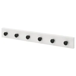 IKEA LURT / ENERYDA(092.372.77) вішалка з 6 ручками, Білий чорний