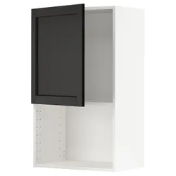 IKEA METOD(194.662.11) мікрохвильова шафа, білий/забарвлений лерхітановим чорним