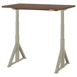 IKEA IDÅSEN(192.809.15) стол с регулируемой высотой, коричневый / бежевый