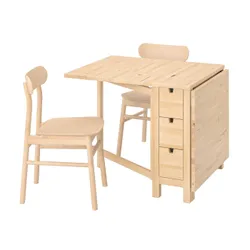 IKEA NORDEN / RÖNNINGE(994.426.07) стол и 2 стула, береза / береза