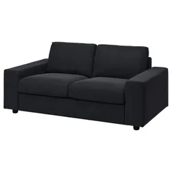 IKEA VIMLE (394.005.54) 2-місний диван, з широкими підлокітниками / Saxemara чорно-синій