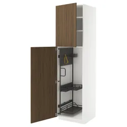 IKEA METOD(995.742.21) High Cabinet/Interior Inn, Биал/Тисторп имитация коричневого грецкого ореха