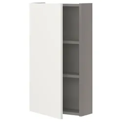 IKEA ENHET(093.224.97) 2 полиці / дверна підвісна шафа, сірий/білий