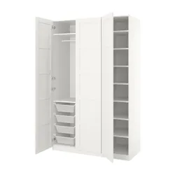 IKEA PAX(191.272.97) гардероб, білий / Бергсбо білий