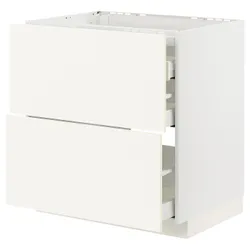 IKEA METOD / MAXIMERA(495.072.05) Шаб Сб Пт/2Пт/3Ш, белый/Вальстена белый