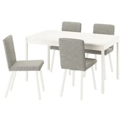 IKEA TONSTAD / TONSTAD(996.123.79) Стіл та 4 стільці, вершки/viarp бежевий/коричневий крем