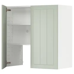 IKEA METOD(395.043.54) шафа з витяжкою та полицею/дверями, білий/Stensund світло-зелений
