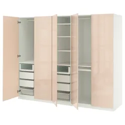IKEA PAX / FARDAL(595.908.12) Комбинация гардероба, Белый/свет -оранж
