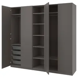 IKEA PAX / FORSAND(994.313.12) гардероб, темно-сірий/темно-сірий