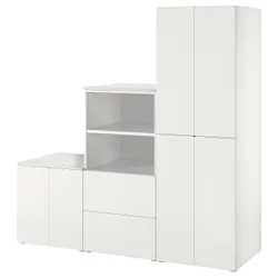 IKEA SMÅSTAD / PLATSA (594.860.71) стойка, белый / белый