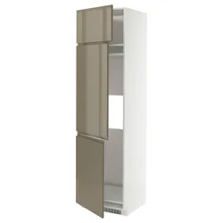 IKEA METOD(995.772.91) шафи Wys Lod/ZMR/3DRZ, білий/Voxtorp Gloss Dark -brown